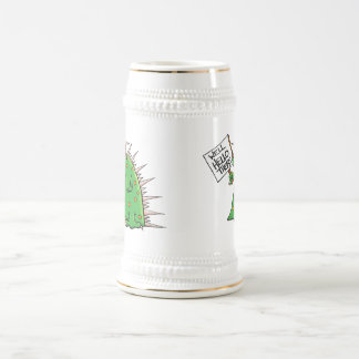 Greep Stein White en Gold Bierpul