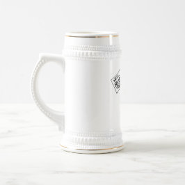 Greep Stein White en Gold Bierpul