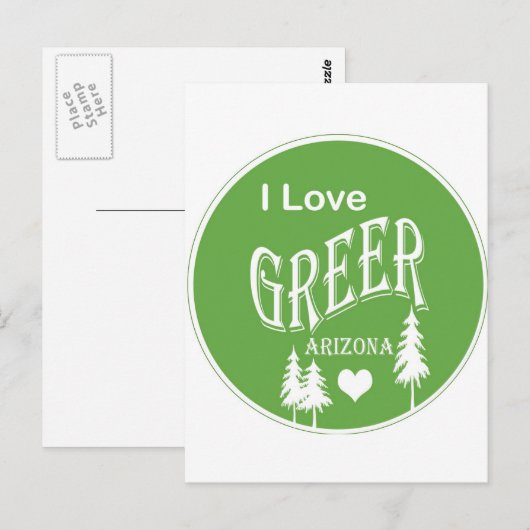 Greer Arizona Briefkaart (Voorkant / Achterkant)