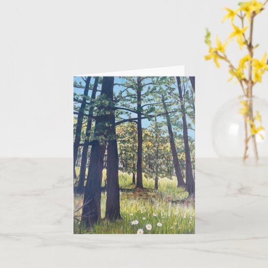 Greer, Arizona; Wandelen in het bos Kaart (Gele Bloem)