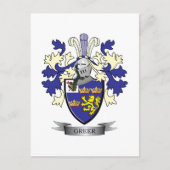 Greer Family Crest Coat of Arms Briefkaart (Voorkant)