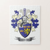 Greer Family Crest Coat of Arms Legpuzzel (Verticaal)