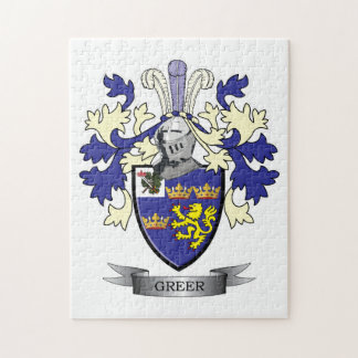 Greer Family Crest Coat of Arms Legpuzzel