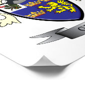 Greer Family Crest Coat of Arms Poster (Hoek)