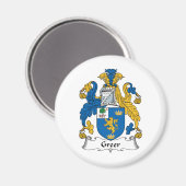 Greer Family Crest Magneet (Voorkant / Achterkant)