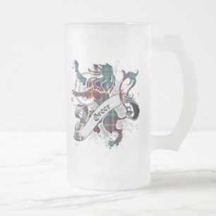 Greer Tartan Lion Matglas Bierpul