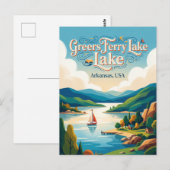 Greers Ferry Lake Arkansas Briefkaart (Voorkant / Achterkant)