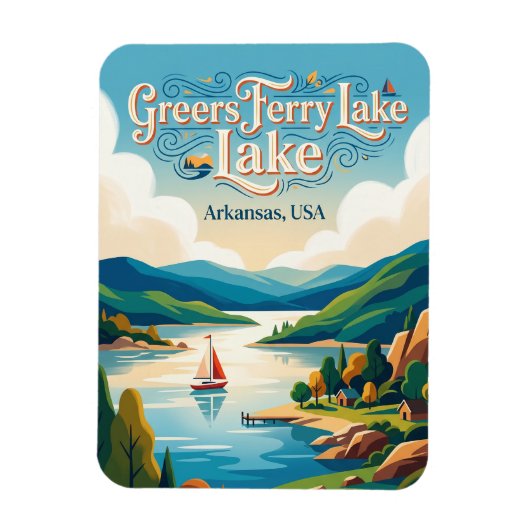 Greers Ferry Lake Arkansas Magneet (Verticaal)