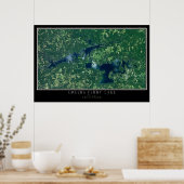 Greers Ferry Lake Arkansas Satellite Poster Map (Keuken)