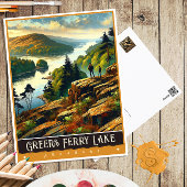 Greers Ferry Lake, Arkansas |  schilderij Briefkaart