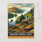 Greers Ferry Lake, Arkansas |  schilderij Briefkaart (Voorkant)