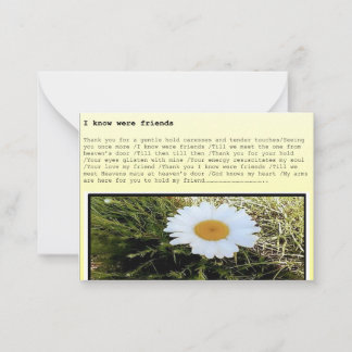 Greeting card a set of 10 'I know were friends' Notitiekaartje