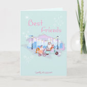 Greeting card best friends feestdagen kaart (Voorkant)