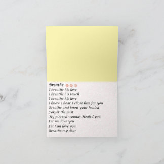 Greeting Card ' Breathe' Bedankkaart