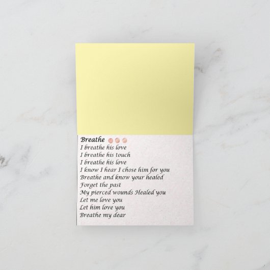 Greeting Card ' Breathe' Bedankkaart (Binnen)