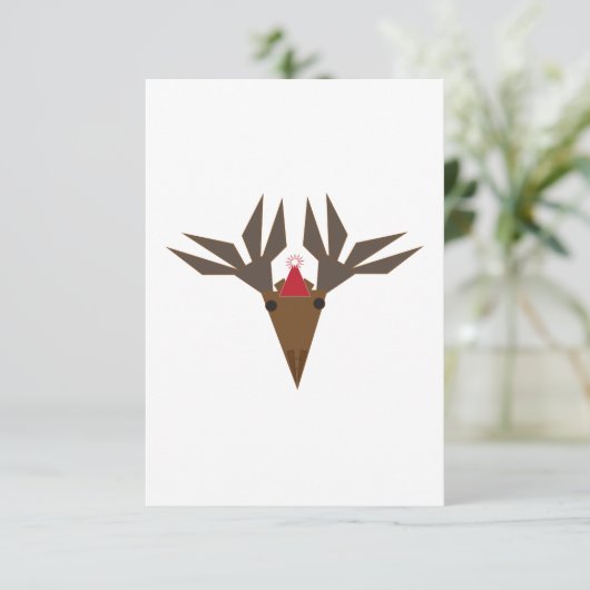 greeting card - Christmas moose  Bedankkaart (Staand voorkant)