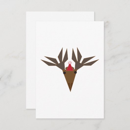 greeting card - Christmas moose  Bedankkaart (Voorkant / Achterkant)