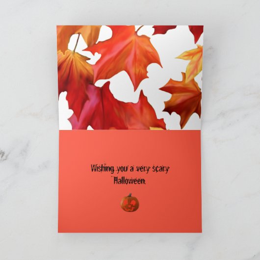 Greeting Card Halloween Feestdagen Kaart (Binnen)