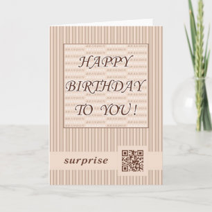 Greeting Card.Happy Birthday Brandon! Kaart