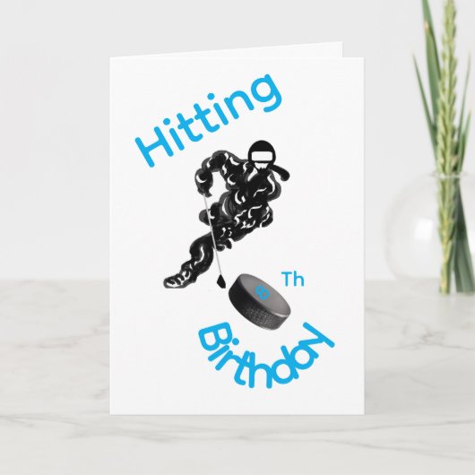 Greeting Card : Hitting 8Th Birthday . Kaart (Voorkant)