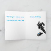 Greeting Card : Hitting 8Th Birthday . Kaart (Binnen)