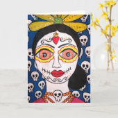 Greeting card "Mi Catrina" Kaart (Gele Bloem)
