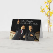 Greeting Card Mr President & The First Lady Kaart (Gele Bloem)