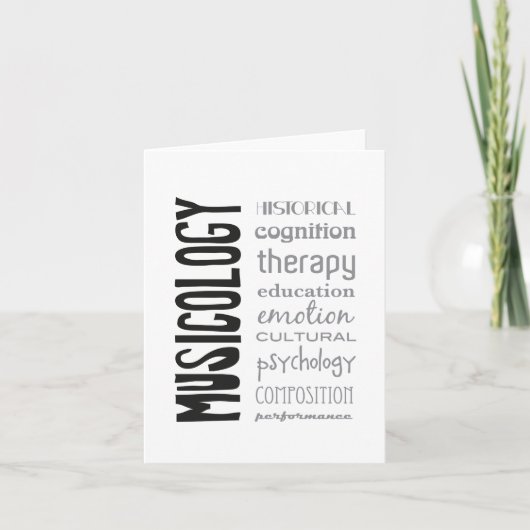 greeting card - MUSICOLOGY Kaart (Voorkant)