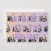 Greeting card navy blue and pink feestdagenkaart (Voorkant)