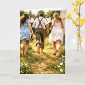 Greeting Card Nostalgic Backyard Memories Kaart (Gele Bloem)