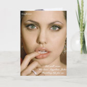Greeting Card Support Angelina Jolie Kaart (Voorkant)