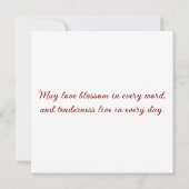 Greeting card with doves in love (Achterkant)