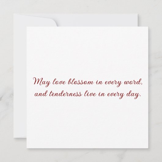 Greeting card with doves in love (Achterkant)