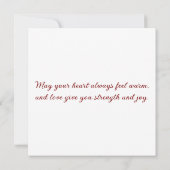 Greeting card with doves in love (Achterkant)