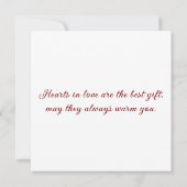 Greeting card with doves in love (Achterkant)