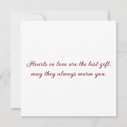 Greeting card with doves in love (Achterkant)