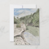 Greeting card with nature scene bedankkaart (Voorkant)