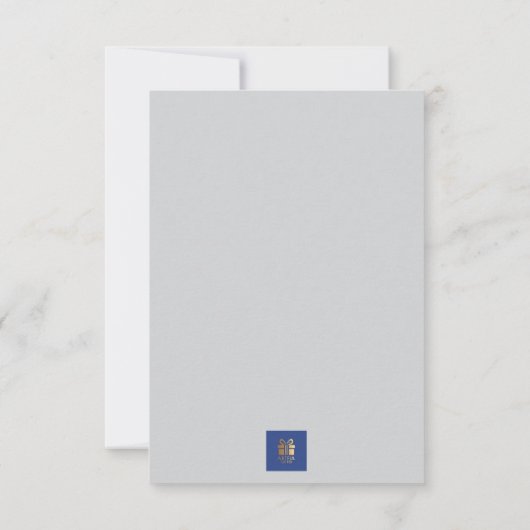 Greeting card with nature scene bedankkaart (Achterkant)