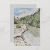 Greeting card with nature scene bedankkaart (Voorkant / Achterkant)