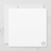 Greeting Card with Watercolor Flowers - 4 Notitiekaartje (Achterkant)