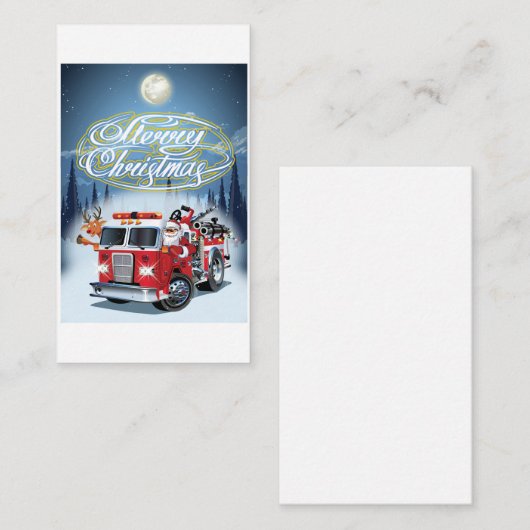 Greeting Chrustmas-kaart Informatiekaartje (Voorkant / Achterkant)