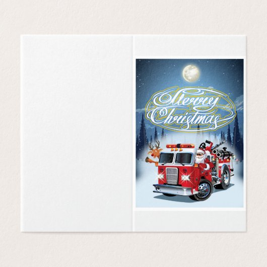 Greeting Chrustmas-kaart Kaart (Buitenkant ongevouwen)