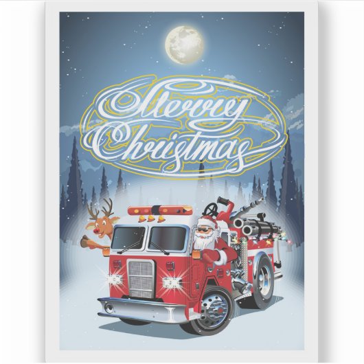 Greeting Chrustmas-kaart Sticker (Voorkant)