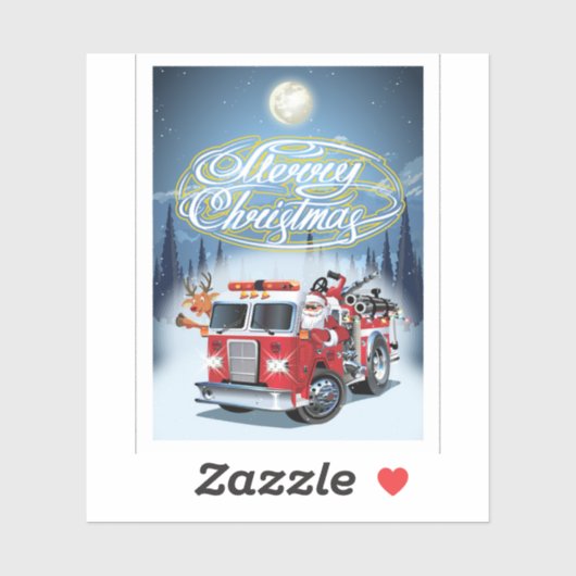 Greeting Chrustmas-kaart Sticker (Vel)