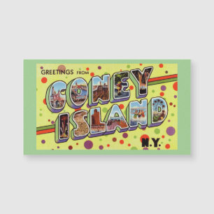 Greeting from CONEY ISLAND New York Magnetic Card