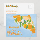 Greeting from Florida State Moving New Address Feestdagenkaart (Voorkant / Achterkant)