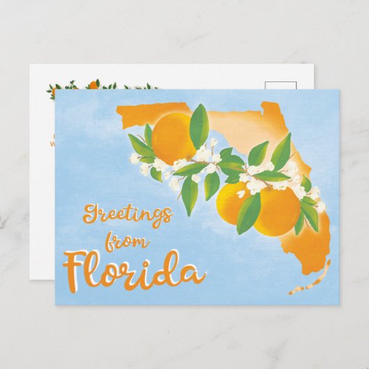 Greeting from Florida State Moving New Address Feestdagenkaart (Voorkant / Achterkant)