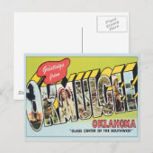 Greeting from Okmulgee Oklahoma Briefkaart (Voorkant / Achterkant)