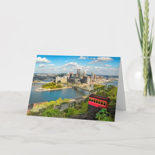 Greeting From Pittsburgh PA Feestdagen Kaart (Voorkant)