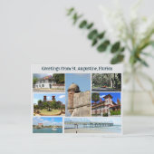 Greeting from St. Augustine  Postcard Briefkaart (Staand voorkant)